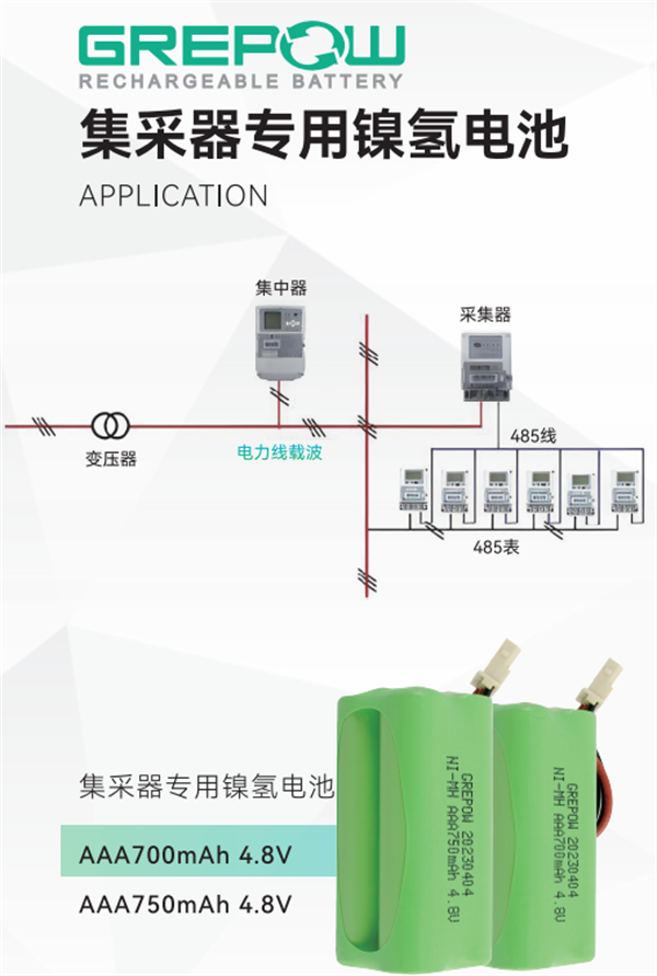 集采器專用鎳氫電池